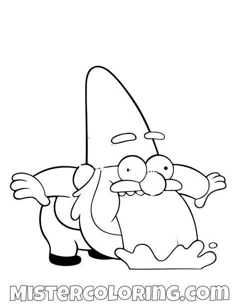 Gnome Vomiting Rainbow Gravity Falls Coloring Pages For Kids Cute