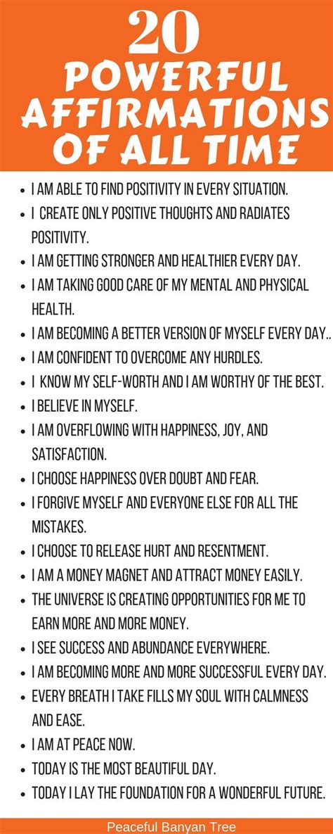 Powerful Affirmations Of All Time Artofit