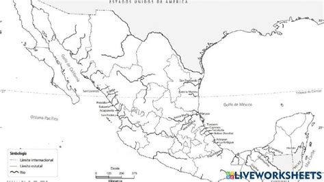 Hidrografía De México Worksheet Live Worksheets