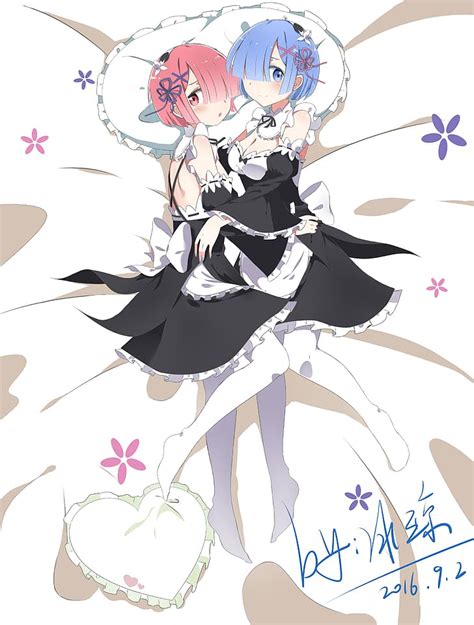 1284x2778px Free Download Hd Wallpaper Dakimakura Yuri Anime Anime Girls Twins Maid
