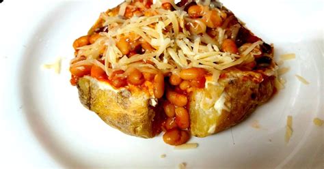 My Soft Cheese Bacon Beans Jacket Potato Recipe By Maureen Cookpad
