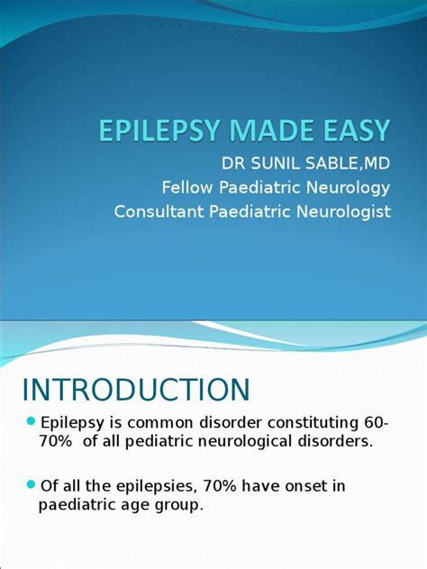 Epilepsy Made Easyppt Epilepsy Neurology