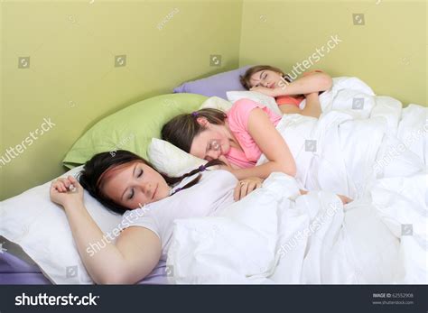 Three Pretty Teenage Girls Sleeping On Stock Photo 62552908 Shutterstock