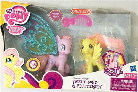 G4 My Little Pony Fluttershy Clear Tinsel Smaller Head Toy Sisters