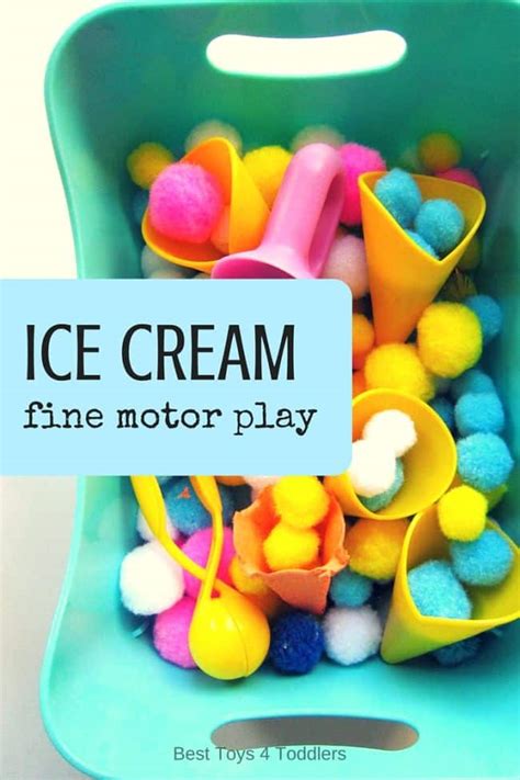 We put little toy animals for some storytelling which surprisingly made into a very funny activity for everybody. Ice Cream Fine Motor Play - Best Toys 4 Toddlers