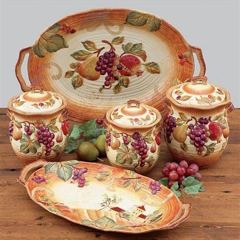 Tuscan Style Kitchen Canister Sets
