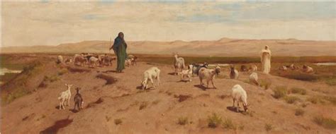 Frederick Goodall Goat Herders In The Egyptian Desert 1884 Mutualart