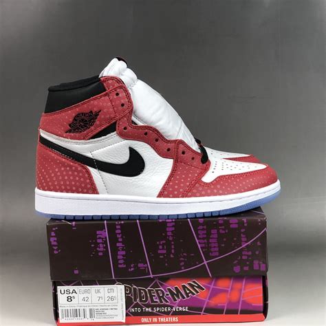 Air Jordan 1 Retro High Spider Man Origin Story 555088 602