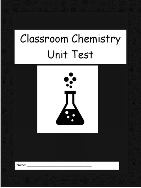 Classroom Chemistry Unit Test Name Pdf Mixture Solid