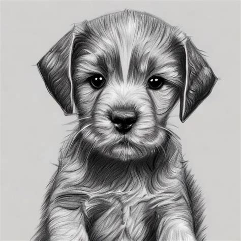 Puppy Sketch Drawing