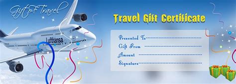 travel gift voucher certificate template execl template