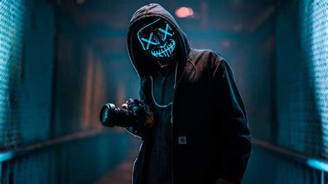 Purge Led Mask Photograper 4k 8k Wallpapers Hd