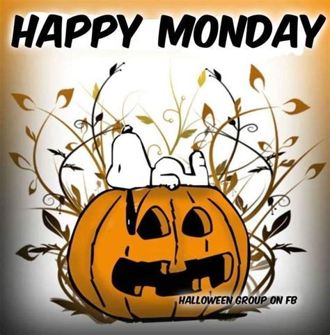 Happy Monday Snoopy Halloween Peanuts Halloween Scary Halloween