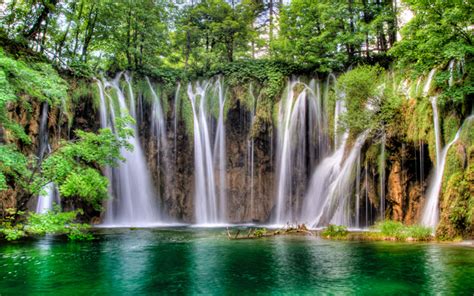 Download Wallpapers Croatia 4k Waterfalls Plitvice Lakes National