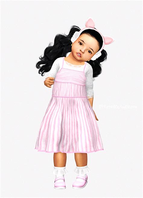 The Sims 4 Toddler Lookbookmarie Dress Sims4nexus Link Little Lacey