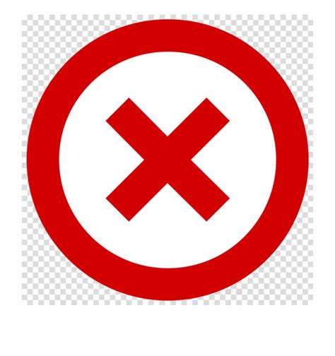 Download High Quality Red X Transparent Circle Transparent Png Images