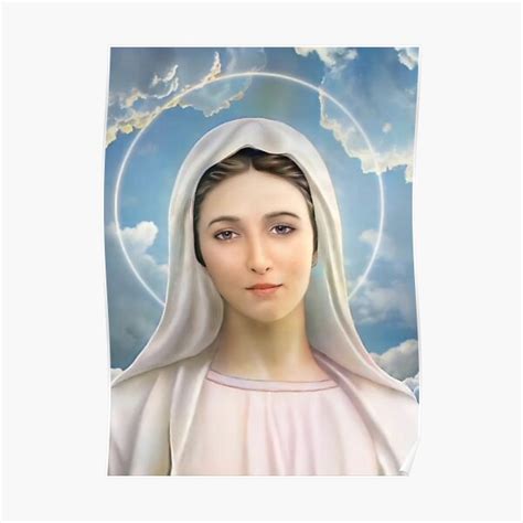 Virgin Mary Mother Of God Our Lady Of Medjugorje Poster For Sale By