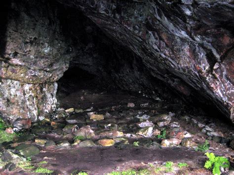 Inside Church Cave Rona Showing Stone © Carolyn Mansfield Cc By Sa