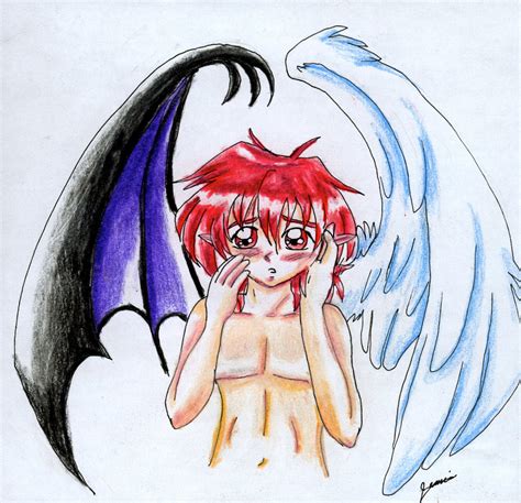 Half Angel And Demon By Jini Chan On Deviantart