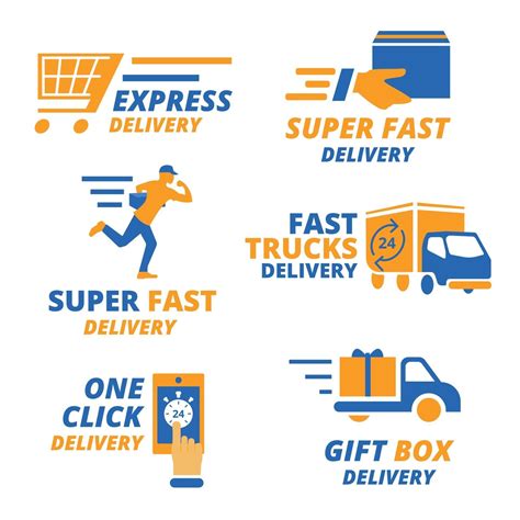Delivery Logo Collection 2301625 Vector Art At Vecteezy