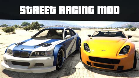 Street Racing Mod Race Against Any Car Gta 5 Mods