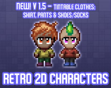Update 15 Now Available Retro 2d Characters By Perpetual Diversion