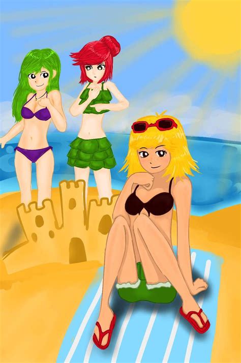 Girls On The Beach Humanized By