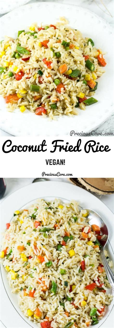Coconut Fried Rice Recipe In 2020 Coconut Fried Rice Diy Food