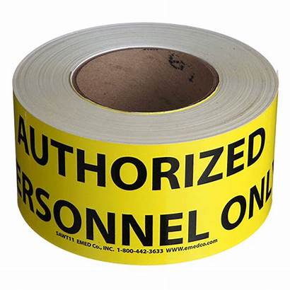 Tape Personnel Authorized Emedco Message