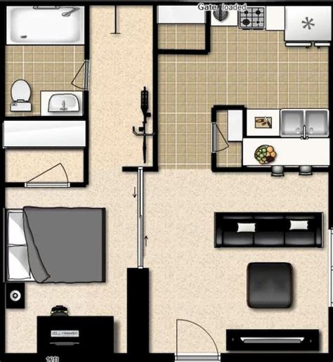 100 Small Studio Apartment Layout Design Ideas Apartemen
