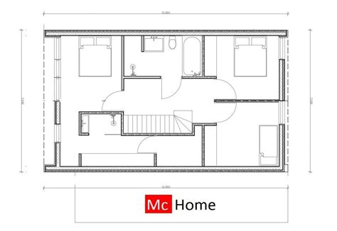Mc Home Schuurwoning K Plattegrond Indeling Bouwen Met Staalframe Bungalows New Homes Floor