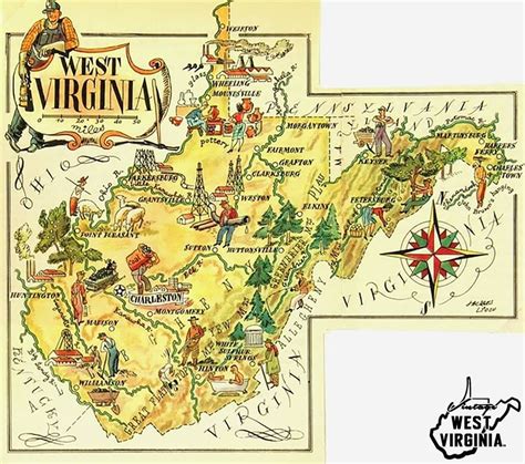 Pin By Tessa Chafin On Take Me Home Map Of West Virginia West