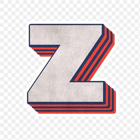 Letter Z Png Layered Effect Alphabet Text Free Image By