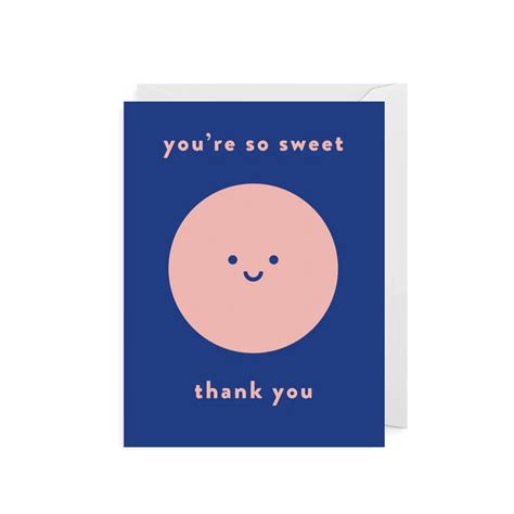 Youre So Sweet Thank You Mini Greetings Card From Lagom Design