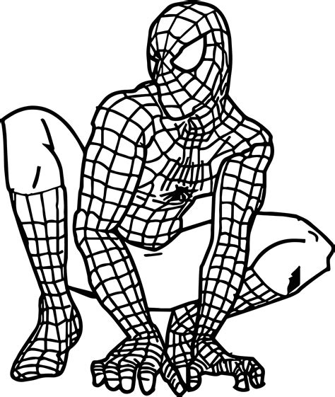 Spiderman Printable Coloring