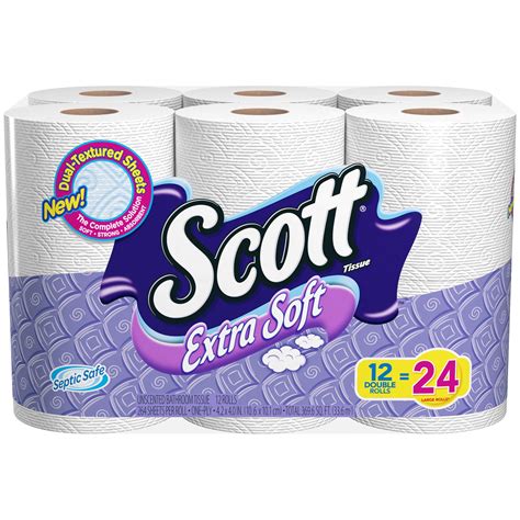 Scott Toilet Paper Extra Soft 12 Double Rolls