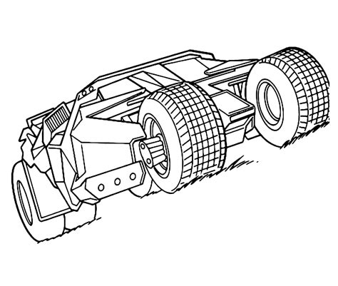 Batmobile Coloring Page Home Sketch Coloring Page