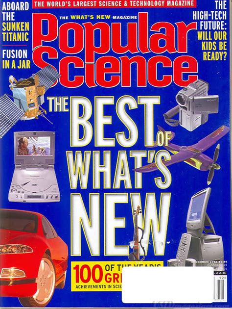 Popular Science December 1998 The Worlds Largest Science And Te