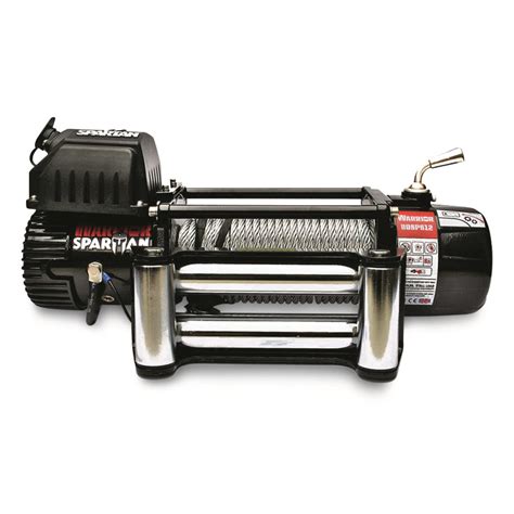 dk2 warrior spartan 12 000 lb electric winch 725575 winches and mounts at sportsman s guide