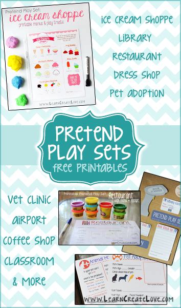 Free Printables And Ideas For Pretend Play