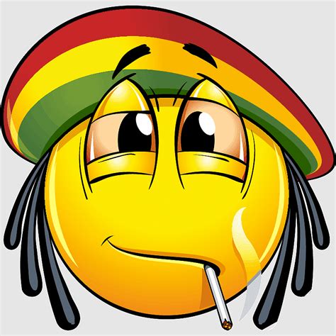 Smileys стикеры Emoji Land Substance Intoxication Smileys 420 Day