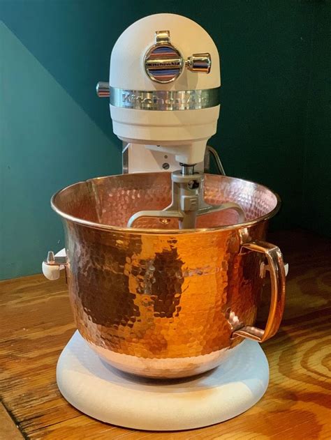 Copper Mixing Bowl For KitchenAid Professional 6500 Series Mixers No