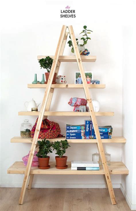 7 Best Examples of Creative DIY Ladder Shelves
