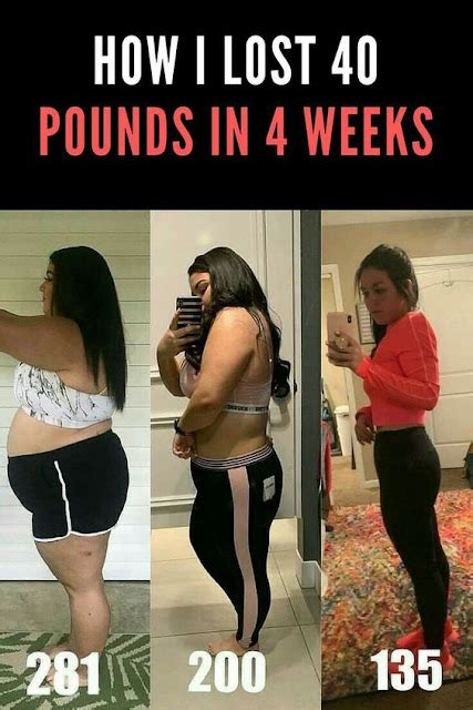 How To Weight Loss Fast How I Lost 40 Pounds In 4 Week