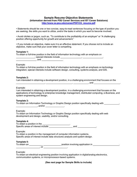 Resume Objective - How to create a Resume Objective? Download this Res… | Resume objective ...