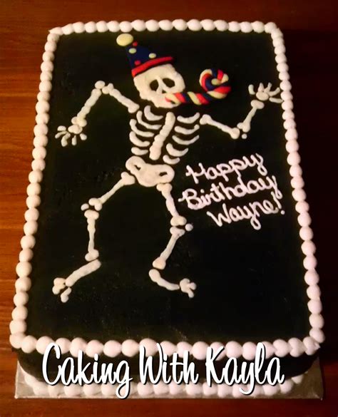 Caking With Kayla Skeleton Cake