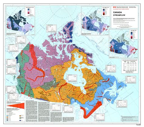 Canadian Watersheds And Major Rivers 1993 Canada