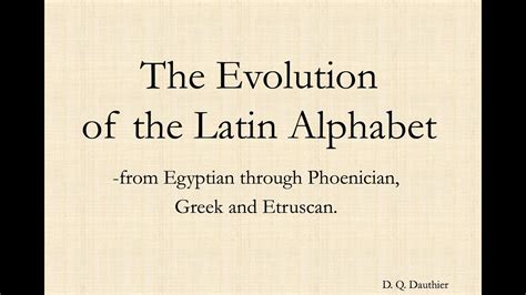 The Evolution Of The Latin Alphabet Youtube