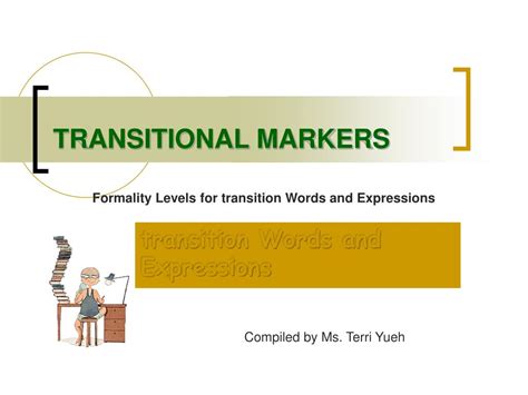 Ppt Transitional Markers Powerpoint Presentation Free Download Id