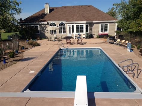 Diy concrete pool kits are also an option if you prefer to (literally) do it yourself and save some money in the process, though they aren't all that popular. Pool Decking for an Inground Pool can be Concrete, Stone, Pavers